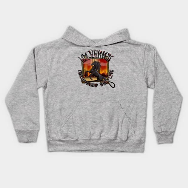 Maverick Championship Wrestling Kids Hoodie by DTrain79